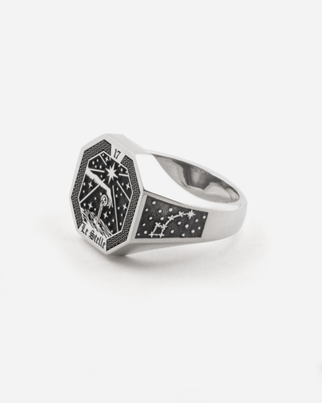THE STAR TAROT CARD SIGNET RING
