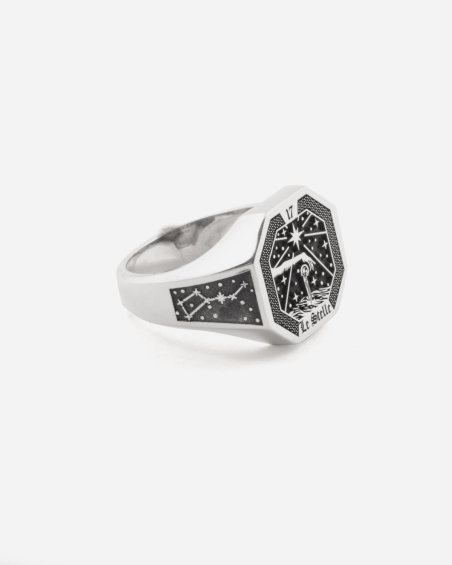 THE STAR TAROT CARD SIGNET RING