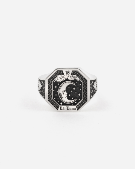 THE MOON TAROT CARD SIGNET RING