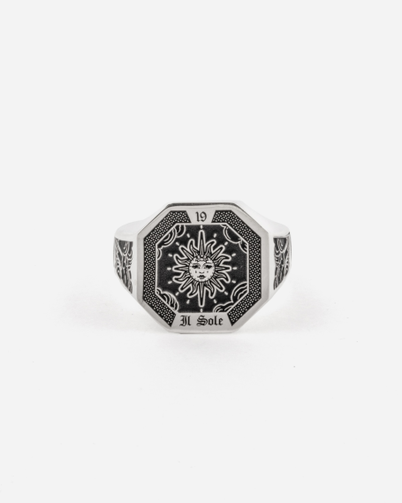THE SUN TAROT CARD SIGNET RING