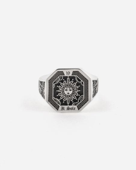 THE SUN TAROT CARD SIGNET RING