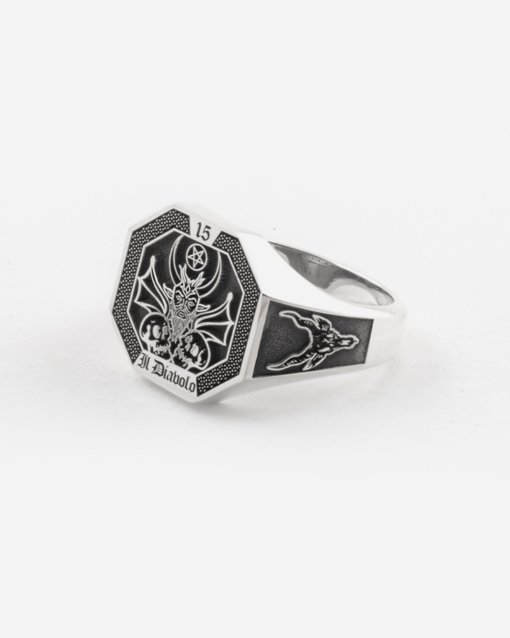 THE DEVIL TAROT CARD SIGNET RING