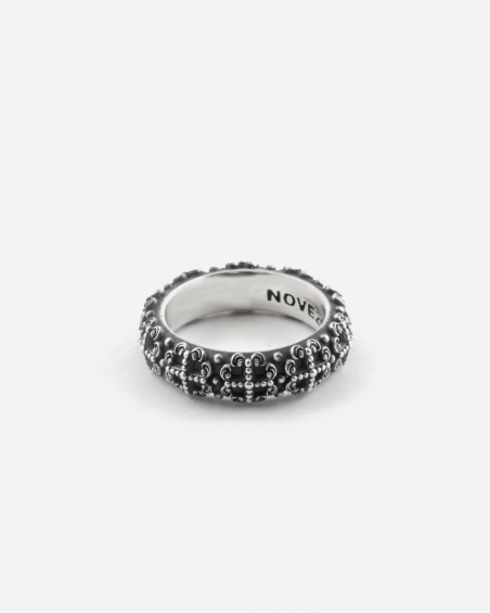 BAGUE ALLIANCE GOTHIQUE PROMESA EN ARGENT