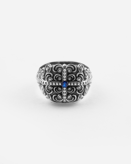 BAGUE CHEVALIÈRE DÉCORÉ...