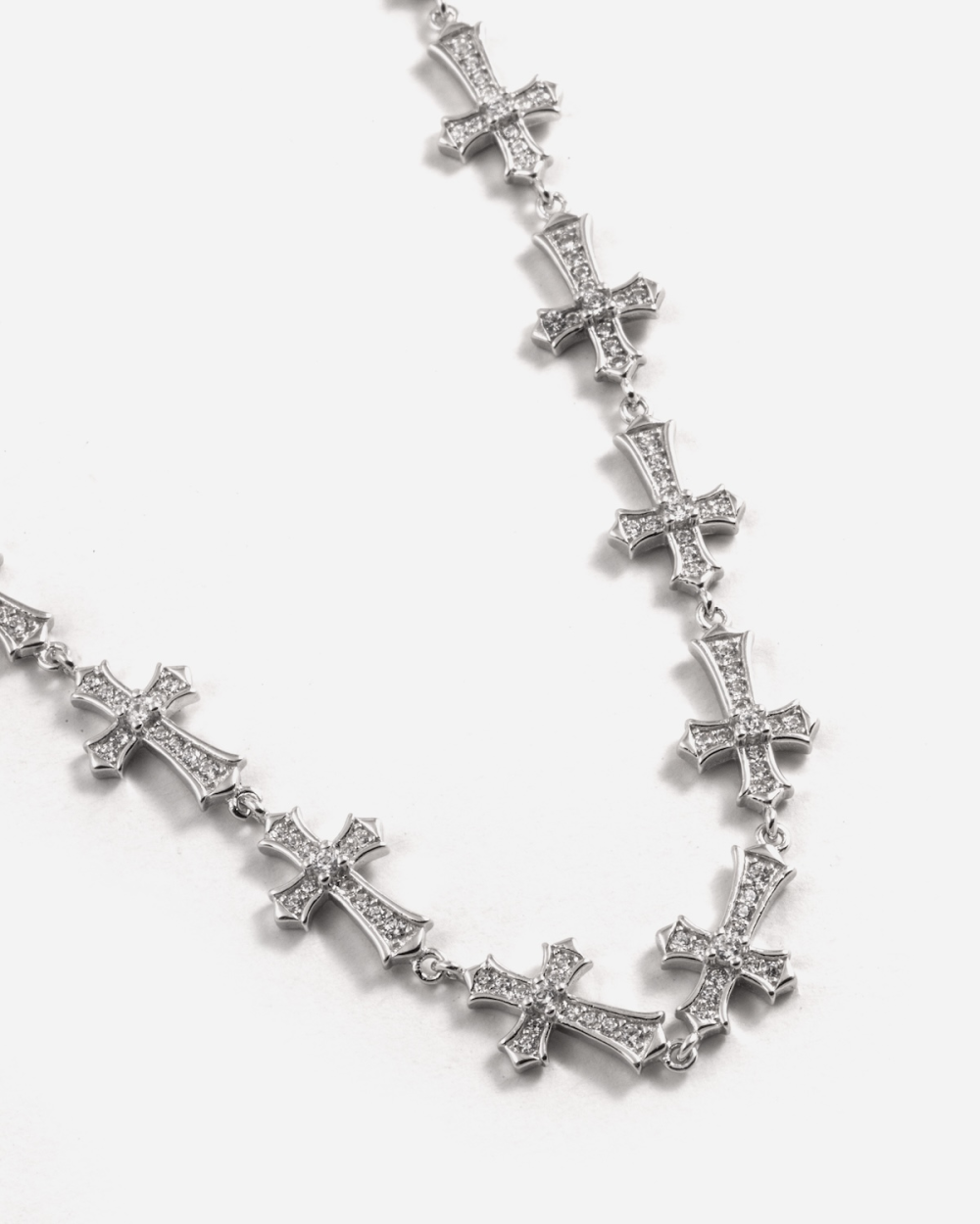 COLLIER CROIX GOTHIQUES EN ARGENT...