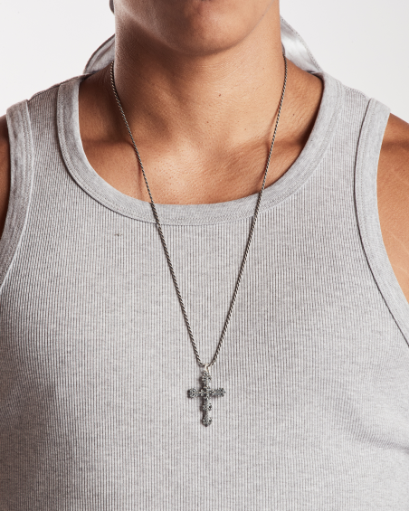 PENDENTIF CROIX GOTHIQUE GRAND MILAGRO EN ARGENT