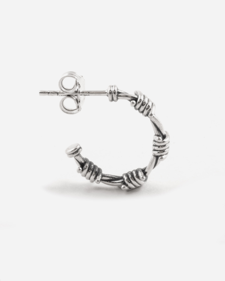 OHRRING CREOLE STACHELDRAHT MINI