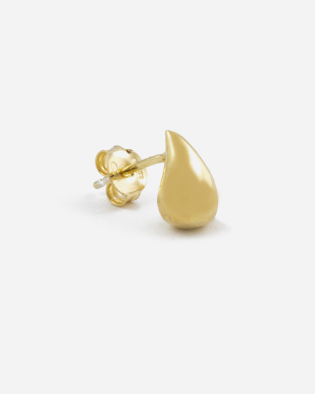 TEARDROP STUD EARRING GOLD...