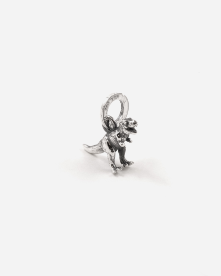 CIONDOLO MINI CHARM DINOSAURO IN ARGENTO