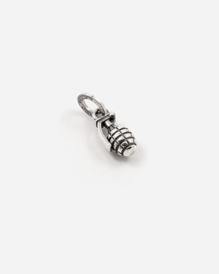 MINI CHARM PENDANT GRENADE EN ARGENT