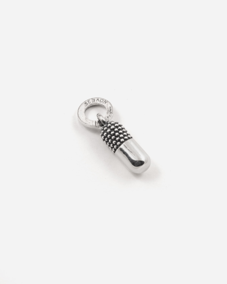 MINI CHARM PENDANT PILULE EN ARGENT