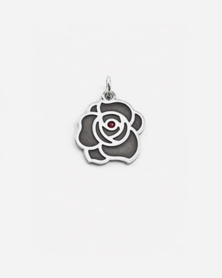 CHARM ROSE EROX EN ARGENT