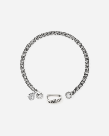 SILVER 120 CURB CHAIN BRACELET WITH CLASP