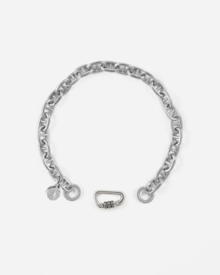 SILVER 150 CHAIN CROSSBAR BRACELET WITH CLASP