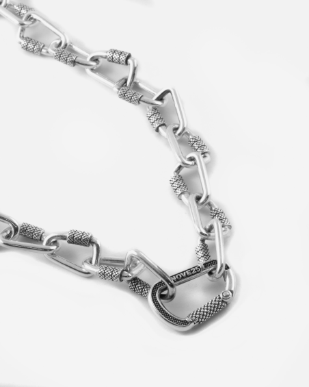 COLLIER CHAÎNE MOUSQUETONS