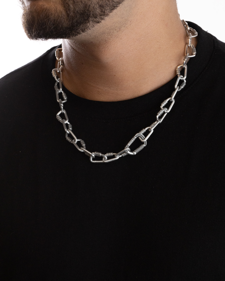 KARABINER-KETTENHALSKETTE