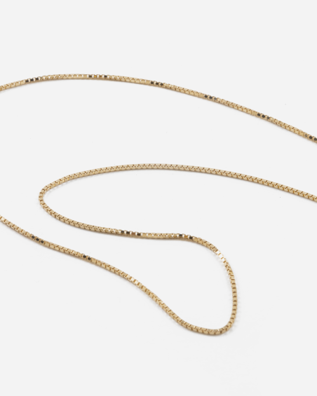 COLLAR MINI CADENA VENECIANA PLATEADA EN ORO