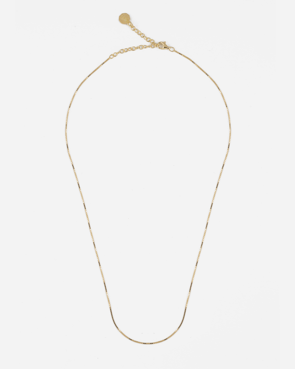 MINI GOLD PLATED BOX CHAIN NECKLACE
