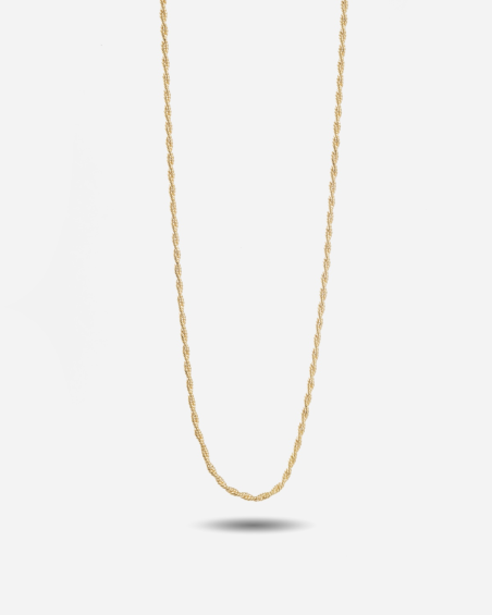 COLLANA MINI CORDA PLACCATA ORO