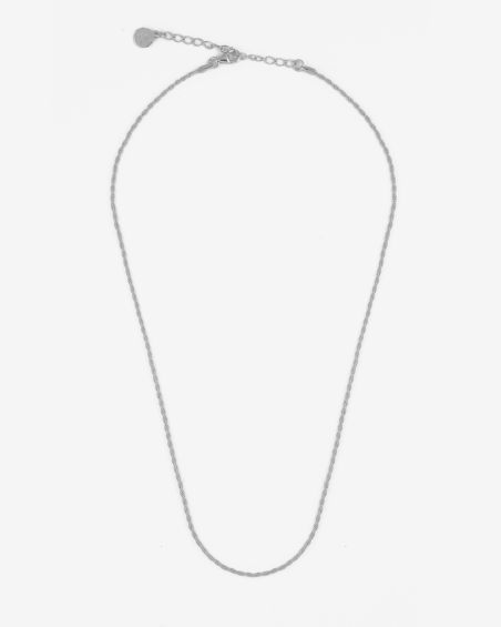 MINI ROPE CHAIN NECKLACE IN SILVER