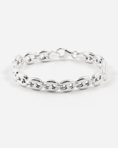 PULSERA DE CADENA MARINERA BOLD DE PLATA