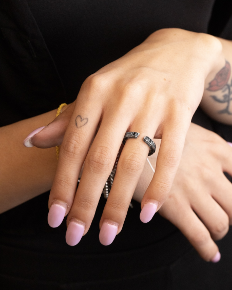 MATERIC OPEN FINE RING WITH STONES