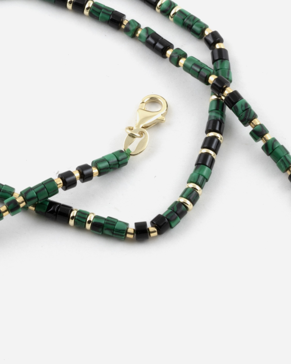 GOLD PLATED MINI GREEN ELEMENTS BRACELET