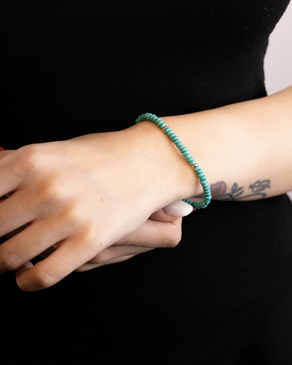 GOLD PLATED LAKE BRACELET