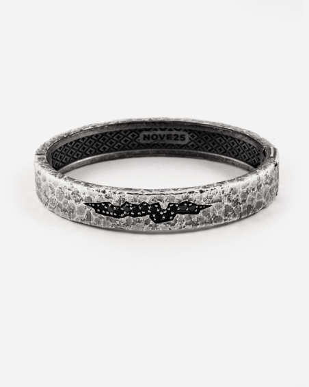 MATERIC HANDCUFF BRACELET WITH STONES