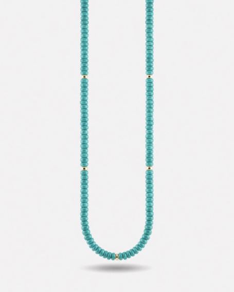 GOLD PLATED LAKE NECKLACE