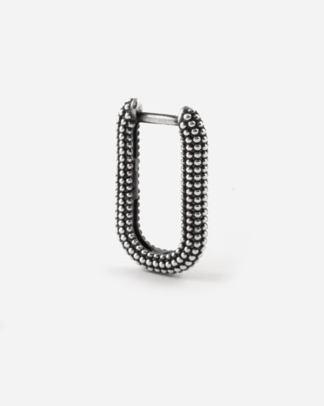 DOTTED OVAL EARRING WITH...