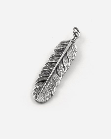 FEATHER FAMILIA PENDANT WITH STONE