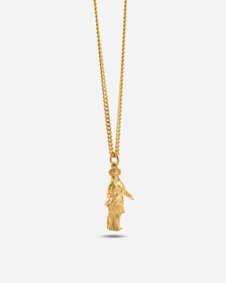 GOLD PLATED NOVE25 X MILANO SAYS MADONNINA PENDANT WITH NECKLACE