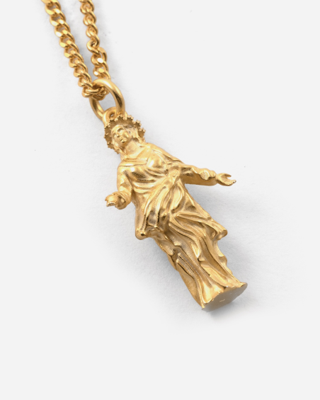 COLLANA PENDENTE MADONNINA NOVE25 X MILANO SAYS PLACCATA ORO